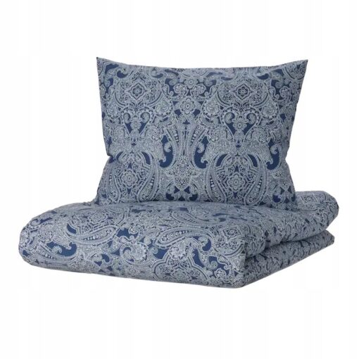 IKEA JATTEVALLMO KOMPLET POŚCIELI GRANAT / BIAŁY 150x200/50x60 cm