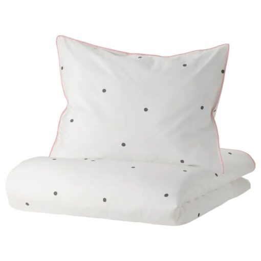 IKEA VANKRETS KOMPLET POŚCIELI W KROPKI 150x200/50x60 CM - obrazek 6