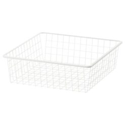 IKEA JONAXEL KOSZ DRUCIANY NA UBRANIA BIAŁY 50X51X15CM