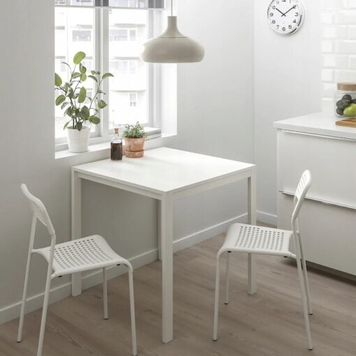 IKEA ADDE KRZESŁO BIAŁE DO JADALNI - obrazek 3