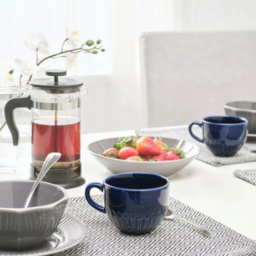 IKEA STRIMMIG KUBEK NIEBIESKI 360 ML - obrazek 2