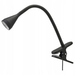IKEA NAVLINGE LAMPA LED LAMPKA REFLEKTOR Z KLAMRĄ CZARNY
