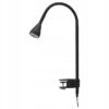 IKEA NAVLINGE LAMPA LED ŚCIENNA REFLEKTOR Z KLAMRĄ CZARNY