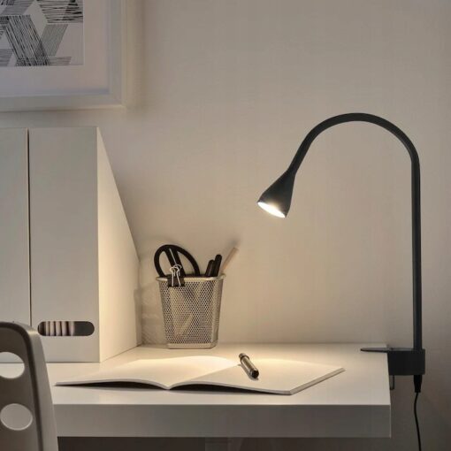 IKEA NAVLINGE LAMPA LED ŚCIENNA REFLEKTOR Z KLAMRĄ CZARNY - obrazek 2
