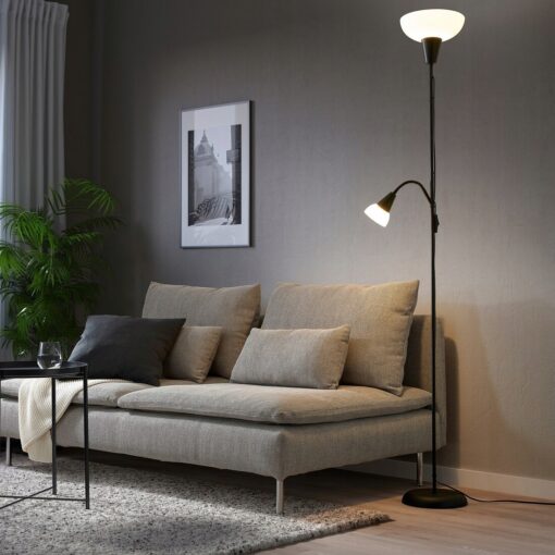IKEA TAGARP LAMPA PODŁOGOWA / DO CZYTANIA CZARNA /BIAŁA 178 CM - obrazek 2