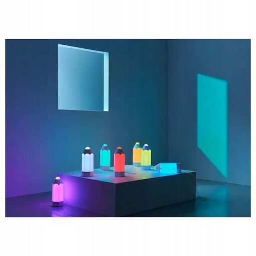 IKEA PELARBOJ LAMPA STOŁOWA LED WIELOBARWNA KREDKA - obrazek 4