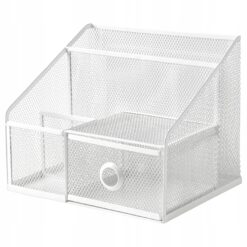 IKEA DRONJONS ORGANIZER NA BIURKO NA DOKUMENTY BIAŁY STALOWY