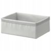 IKEA BAXNA ORGANIZER POJEMNIK SZARY / BIAŁY 20X26X10 CM