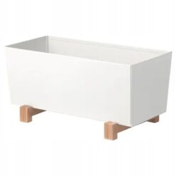 IKEA BITTERGURKA OSŁONA DONICZKI DONICZKA BIAŁA 32x15 CM