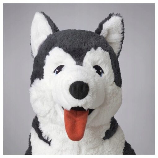 IKEA LIVLIG PIES HUSKY MASKOTKA PLUSZOWA MIŚ PLUSZAK 57CM - obrazek 2