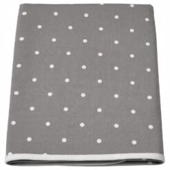 IKEA LEN PODKŁADKA DO PIELĘGNACJI W KROPKI SZARA 90x70 CM