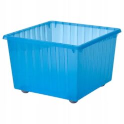 IKEA VESSLA POJEMNIK NA KÓŁKACH NIEBIESKI 39X39 CM