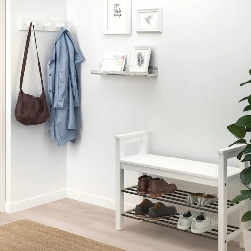 IKEA MOSSLANDA PÓŁKA NA ZDJĘCIA BIAŁA / SOSNA 55 cm - obrazek 2