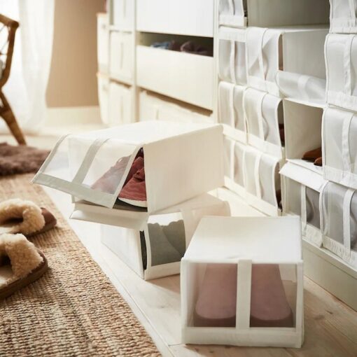 IKEA SKUBB PUDEŁKO NA BUTY POJEMNIK PUDEŁKA ZESTAW 4 SZTUKI - obrazek 5