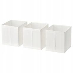 IKEA SKUBB PUDEŁKO ORGANIZER BIAŁY 31X34X33 CM 3 SZT.