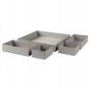IKEA GRASIDAN PUDEŁKO ORGANIZER SZARE 5 SZT.