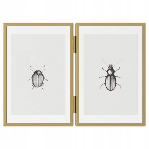 IKEA LERBODA RAMKA NA ZDJĘCIA ZŁOTY KOLOR 10X15CM - obrazek 2