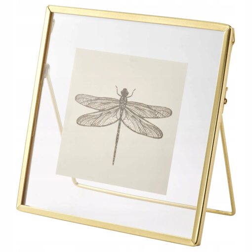 IKEA LERBODA RAMKA NA ZDJĘCIA ZŁOTY KOLOR 16X16CM - obrazek 2