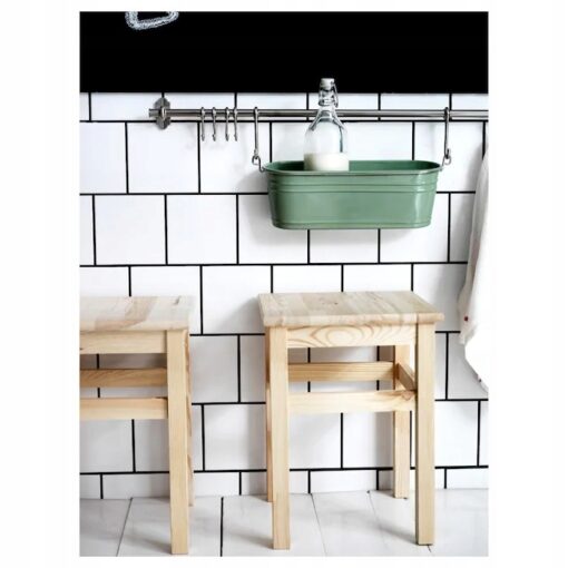 IKEA ODDVAR STOŁEK TABORET SOSNA 32x32x55 CM - obrazek 3