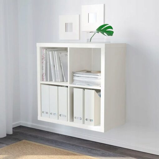 IKEA KALLAX SZAFKA REGAŁ BIAŁY 4 SEGMENTY 77x77 CM - obrazek 2