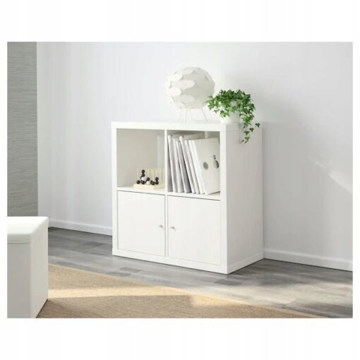 IKEA KALLAX SZAFKA REGAŁ BIAŁY 4 SEGMENTY 77x77 CM - obrazek 3
