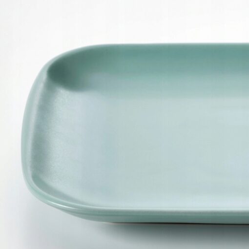 IKEA FARGKLAR TALERZ MATOWY TURKUS 30x18 CM 4 SZT. - obrazek 4