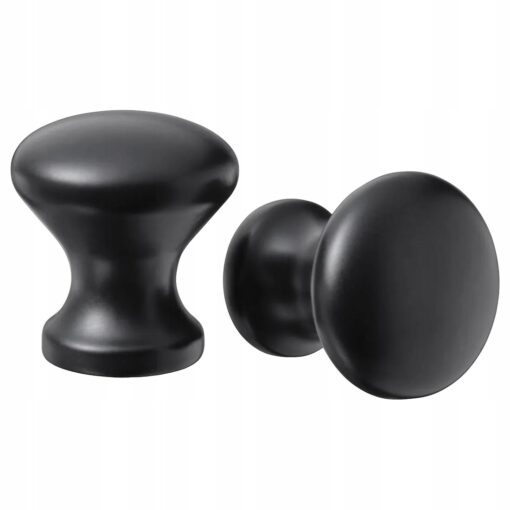 IKEA ENERYDA UCHWYT GAŁKA MEBLOWA CZARNA 2 SZT. 20 MM
