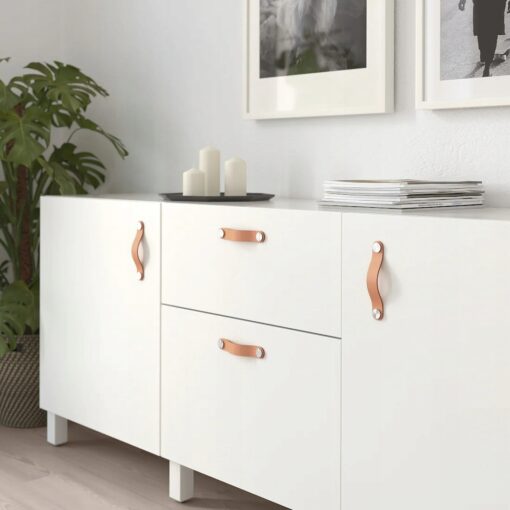 IKEA OSTERNAS UCHWYT MEBLOWY SKÓRZANY 153 MM 2 SZT. - obrazek 3