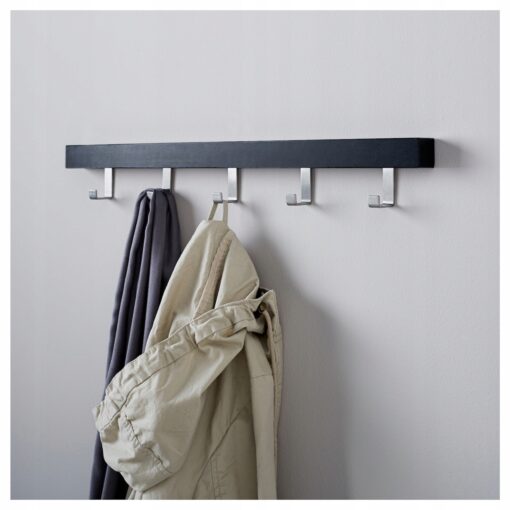 IKEA TJUSIG WIESZAK NA DRZWI/ŚCIANĘ CZARNY 60CM - obrazek 3