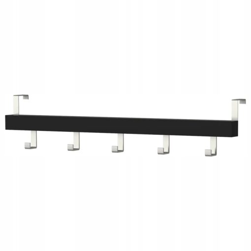 IKEA TJUSIG WIESZAK NA DRZWI/ŚCIANĘ CZARNY 60CM