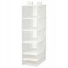 IKEA SKUBB WISZĄCA PÓŁKA NA UBRANIA 6 PRZEGRÓD 35x45x125 cm