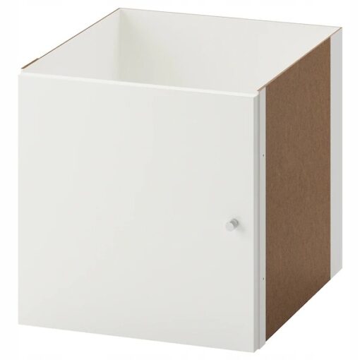 IKEA KALLAX WKŁAD Z DRZWIAMI REGAŁ POŁYSK BIAŁY 33X33CM