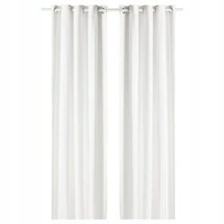 IKEA MOALINA ZASŁONA BIAŁA 145x300 CM 2 SZT.
