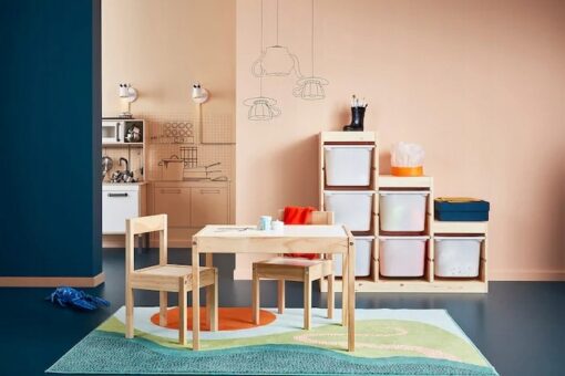 IKEA LATT ZESTAW STOLIK DZIECIĘCY DLA DZIECKA + 2 KRZESŁA - obrazek 2