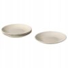 IKEA FARGKLAR TALERZYK Z POŁYSKIEM BEŻ 20 CM 4 SZT