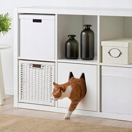 IKEA KALLAX DOMEK DLA KOTA BIAŁY 33x38x33 CM - obrazek 3
