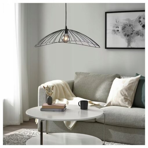 IKEA MOTSJO KLOSZ LAMPY WISZĄCEJ CZARNY 60x40 CM - obrazek 5
