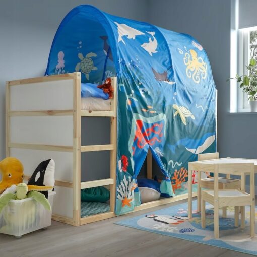 IKEA KURA BALDACHIM DO ŁÓŻKA PIĘTROWEGO OCEAN - obrazek 2