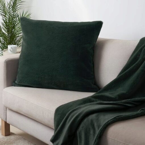 IKEA SOLTULPAN PLED NARZUTA KOC ZIELONY 130x170 CM - obrazek 2