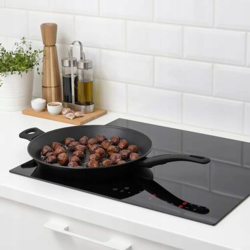 IKEA HEMLAGAD PATELNIA OKRĄGŁA CZARNA 32 cm - obrazek 2