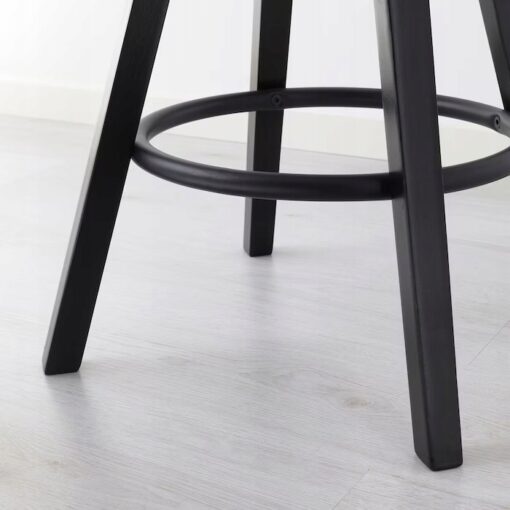 IKEA DALFRED STOŁEK BAROWY CZARNY 63-74 CM - obrazek 5