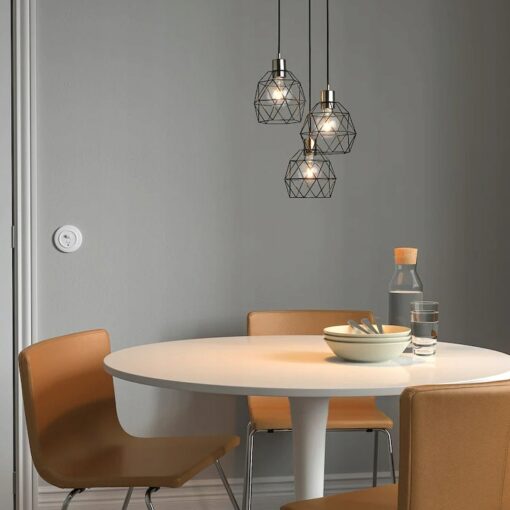IKEA BRUNSTA KLOSZ LAMPY WISZĄCEJ CZARNY 20 CM - obrazek 4