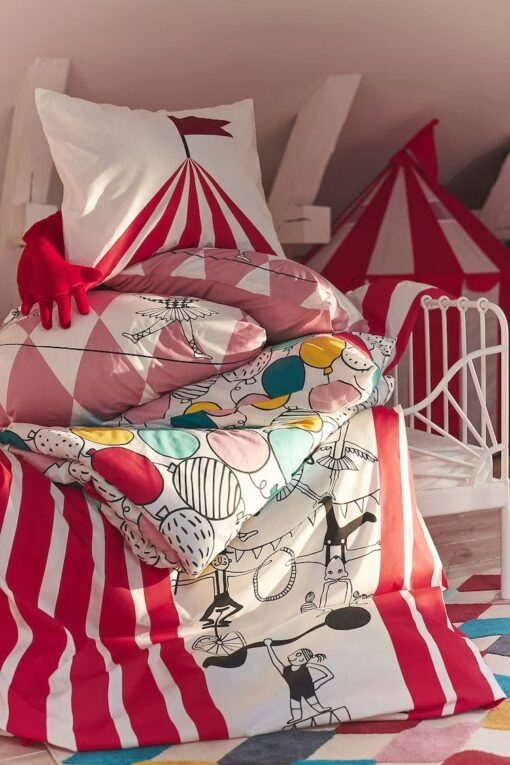 IKEA BUSENKEL KOMPLET POŚCIELI W KOLOROWE BALONY - obrazek 5