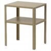 IKEA KNARREVIK STOLIK NOCNY BEŻ-ZIELONY 37x28 CM
