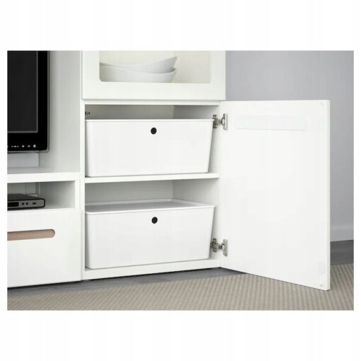 IKEA KUGGIS POJEMNIK Z POKRYWKĄ BIAŁY 37x54x21 cm - obrazek 2