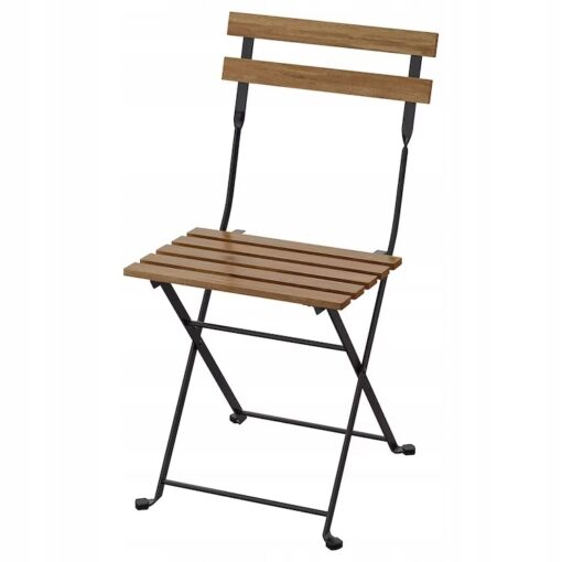 IKEA TARNO KRZESŁO OGRODOWE SKŁADANE CZARNE/BRĄZ