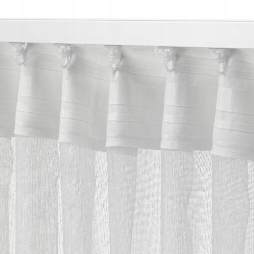 IKEA DVARGRORFLY FIRANKI KREMOWE 145x300 CM 2 SZT. - obrazek 4