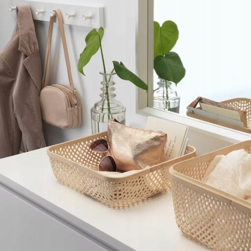 IKEA SMARRA PUDEŁKO Z POKRYWKĄ NATURALNE 30X30X23 - obrazek 5