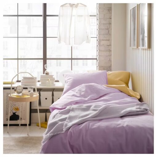 IKEA NATTSVARMARE KOMPLET POŚCIELI LILIOWY 150x200 - obrazek 6