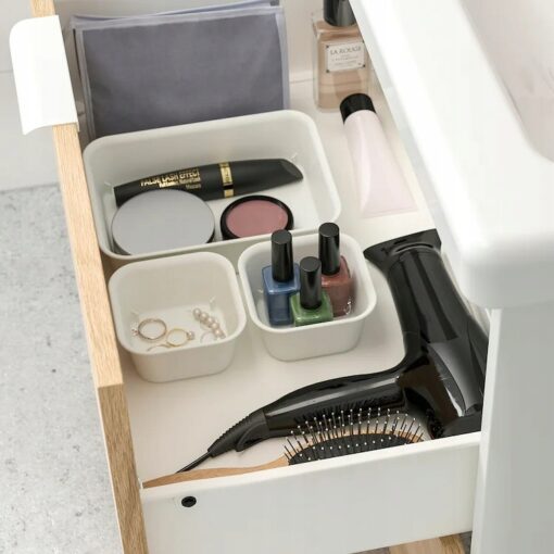 IKEA NOJIG ORGANIZER BIUROWY BIAŁY 10x10x5 CM - obrazek 2